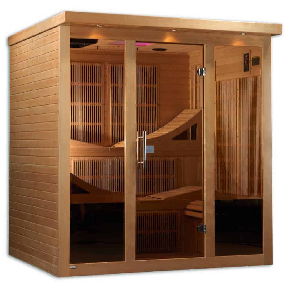 Golden Designs Monaco 4-6 Person PureTech™ Near Zero EMF FAR Infrared Sauna