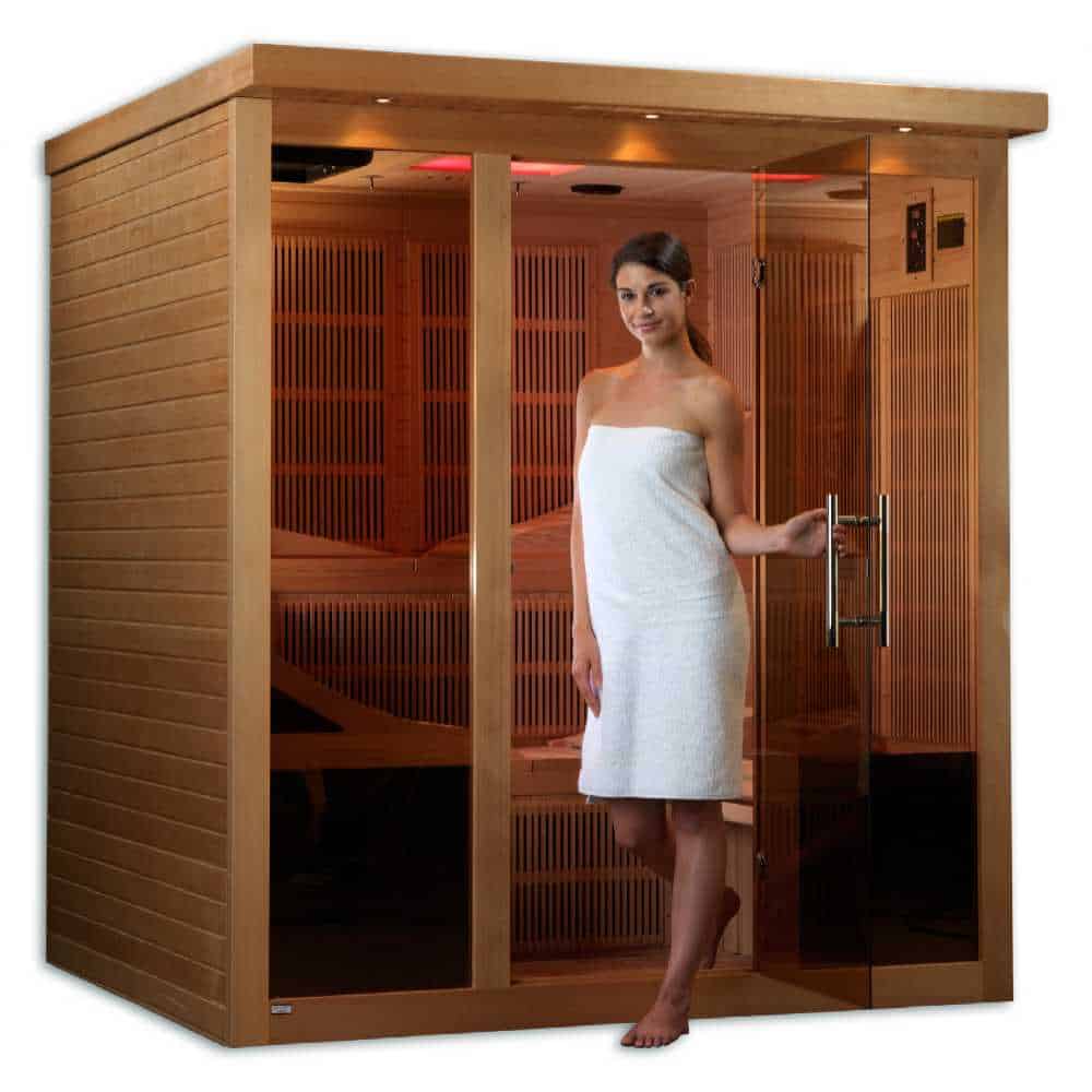Golden Designs Monaco 4-6 Person PureTech™ Near Zero EMF FAR Infrared Sauna