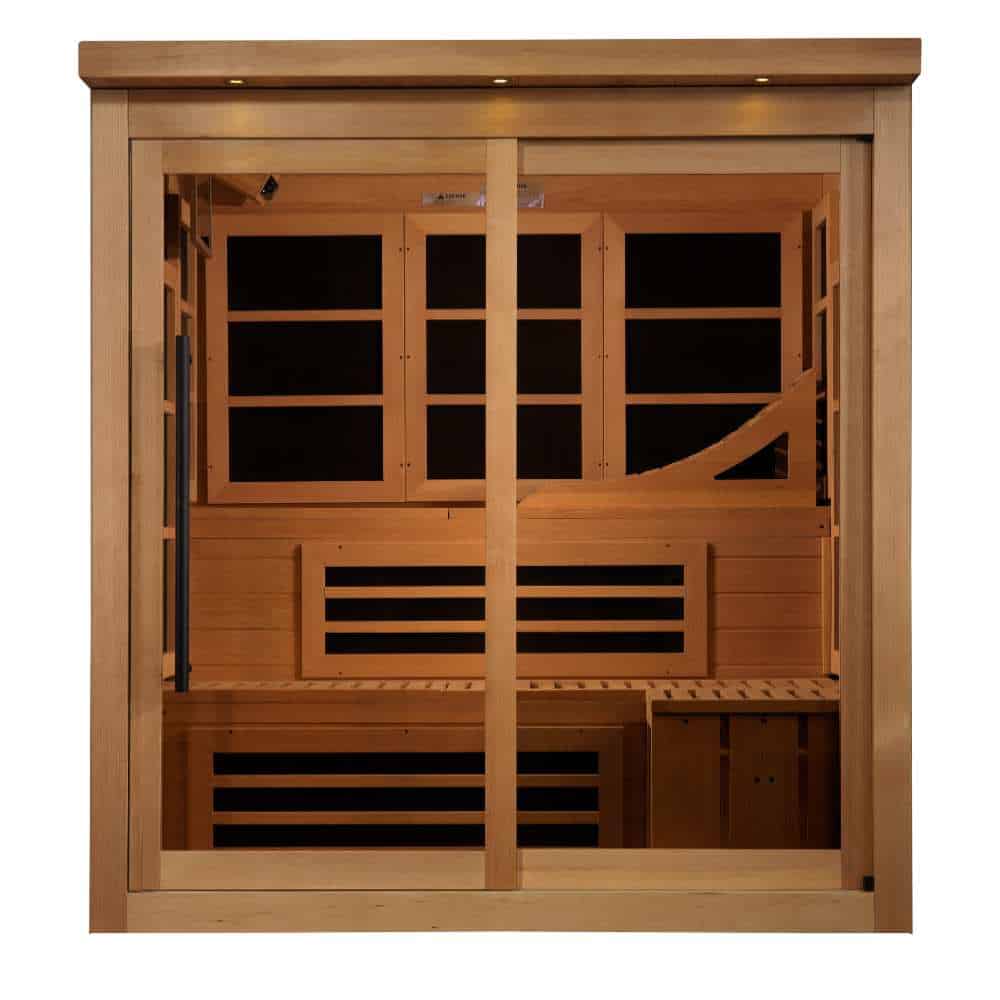 Golden Designs Monaco Limited Edition 4-6 Person PureTech™ Near Zero EMF FAR Infrared Sauna