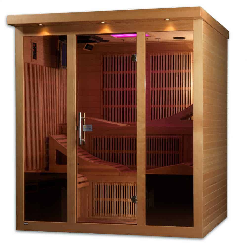 Golden Designs Monaco 4-6 Person PureTech™ Near Zero EMF FAR Infrared Sauna