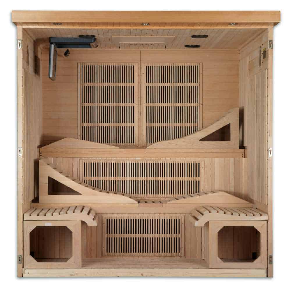 Golden Designs Monaco 4-6 Person PureTech™ Near Zero EMF FAR Infrared Sauna