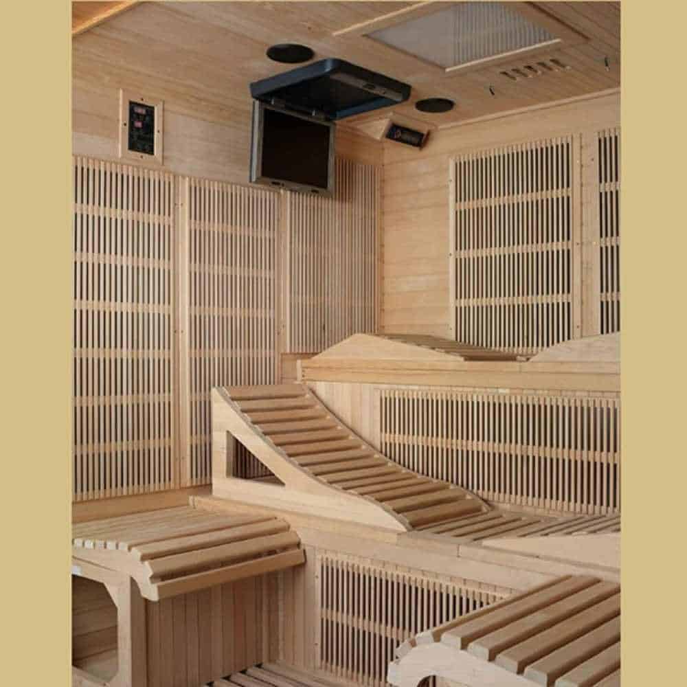 Golden Designs Monaco 4-6 Person PureTech™ Near Zero EMF FAR Infrared Sauna