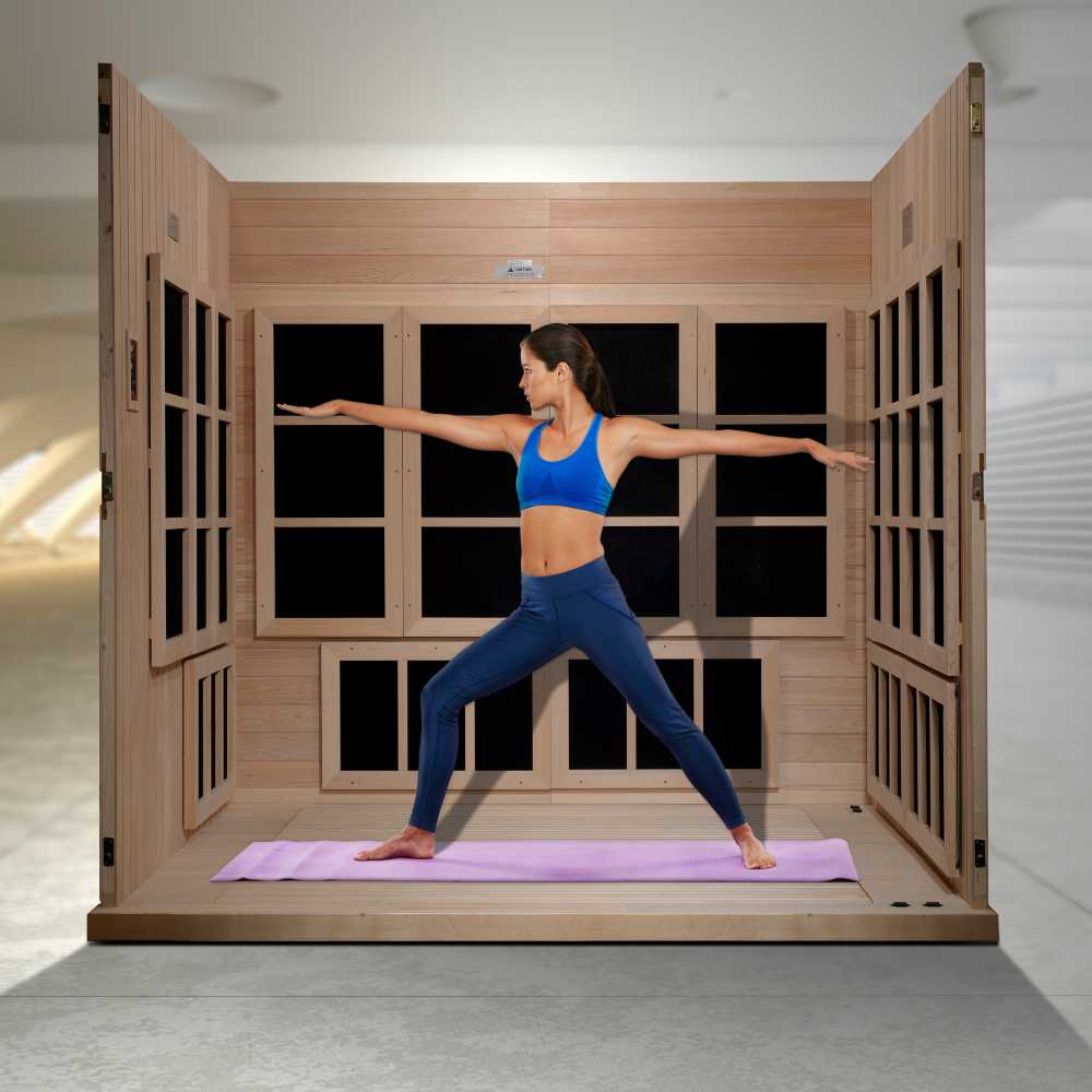 Golden Designs Catalonia 6-8 Person PureTech™ Ultra Low EMF FAR Infrared Sauna