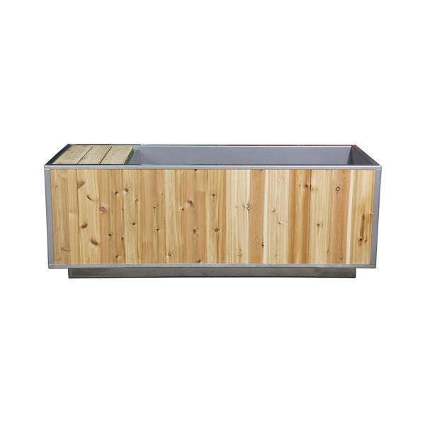 The Flow Cold Plunge Knotty Cedar exterior finish