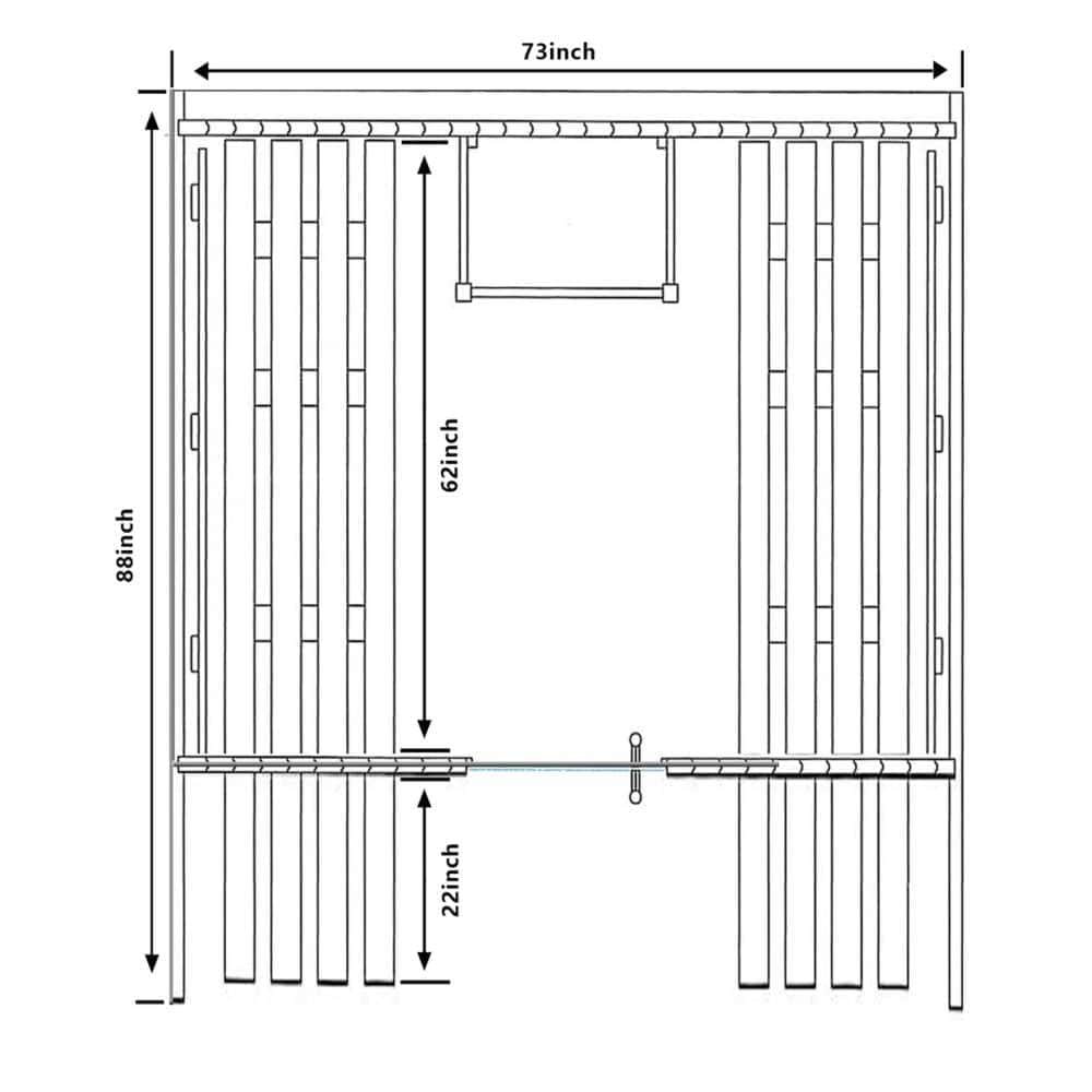 Aleko Red Cedar Barrel Sauna: 6-8 Person - Panoramic View - Porch Canopy - Bitumen Shingle Roofing - Image 10