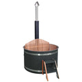 Aleko Stainless Steel Wood-Fired Hot Tub & Cold Plunge – 5 People