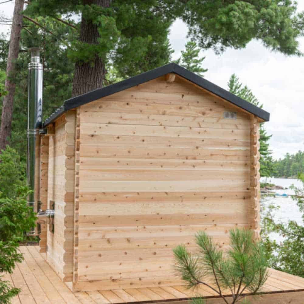Dundalk CT Georgian Cabin Sauna with Porch | CTC88PW - Image 8