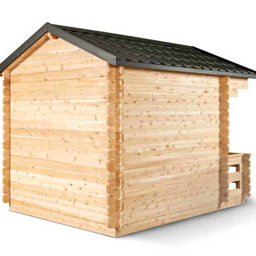 Dundalk CT Georgian Cabin Sauna with Porch | CTC88PW - Image 3