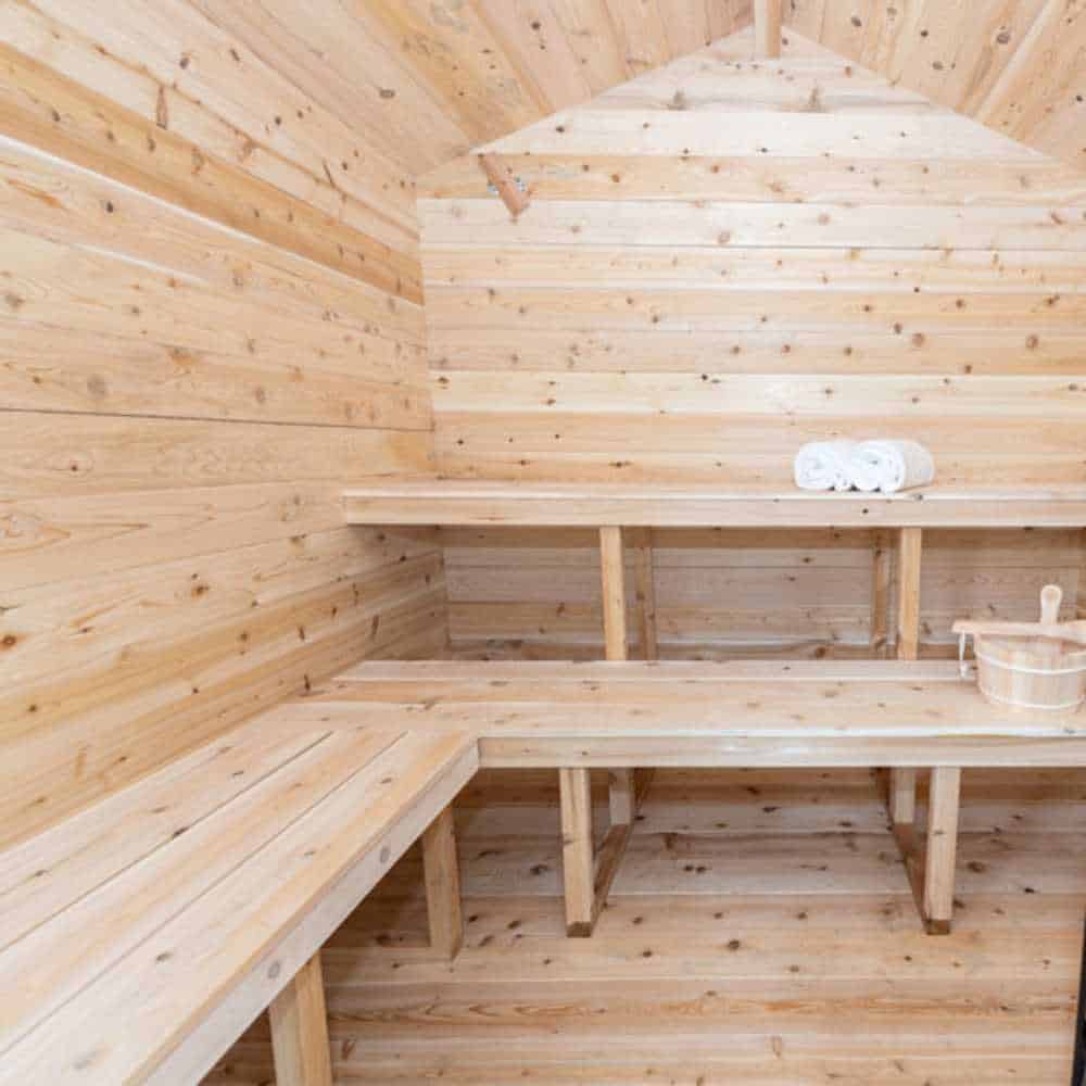 Dundalk CT Georgian Cabin Sauna with Porch | CTC88PW - Image 4