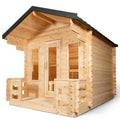 Dundalk CT Georgian Cabin Sauna with Porch | CTC88PW