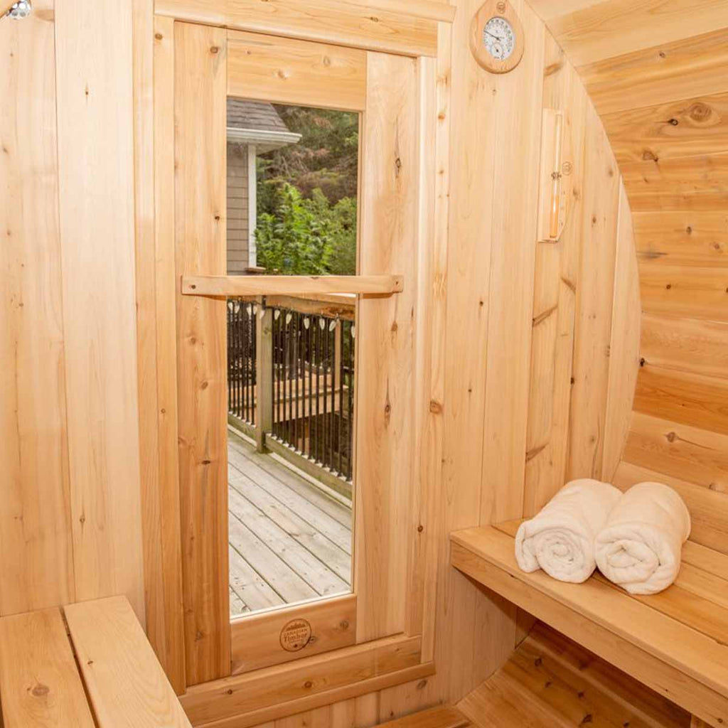 Dundalk CT Harmony 3-4 Person Barrel Sauna | CTC22W - Image 6