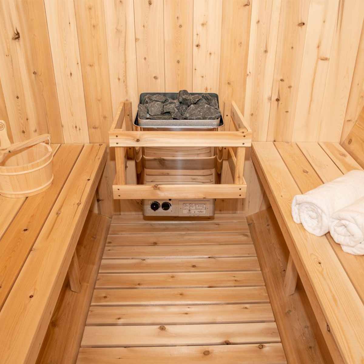 Dundalk CT Harmony 3-4 Person Barrel Sauna | CTC22W - Image 4