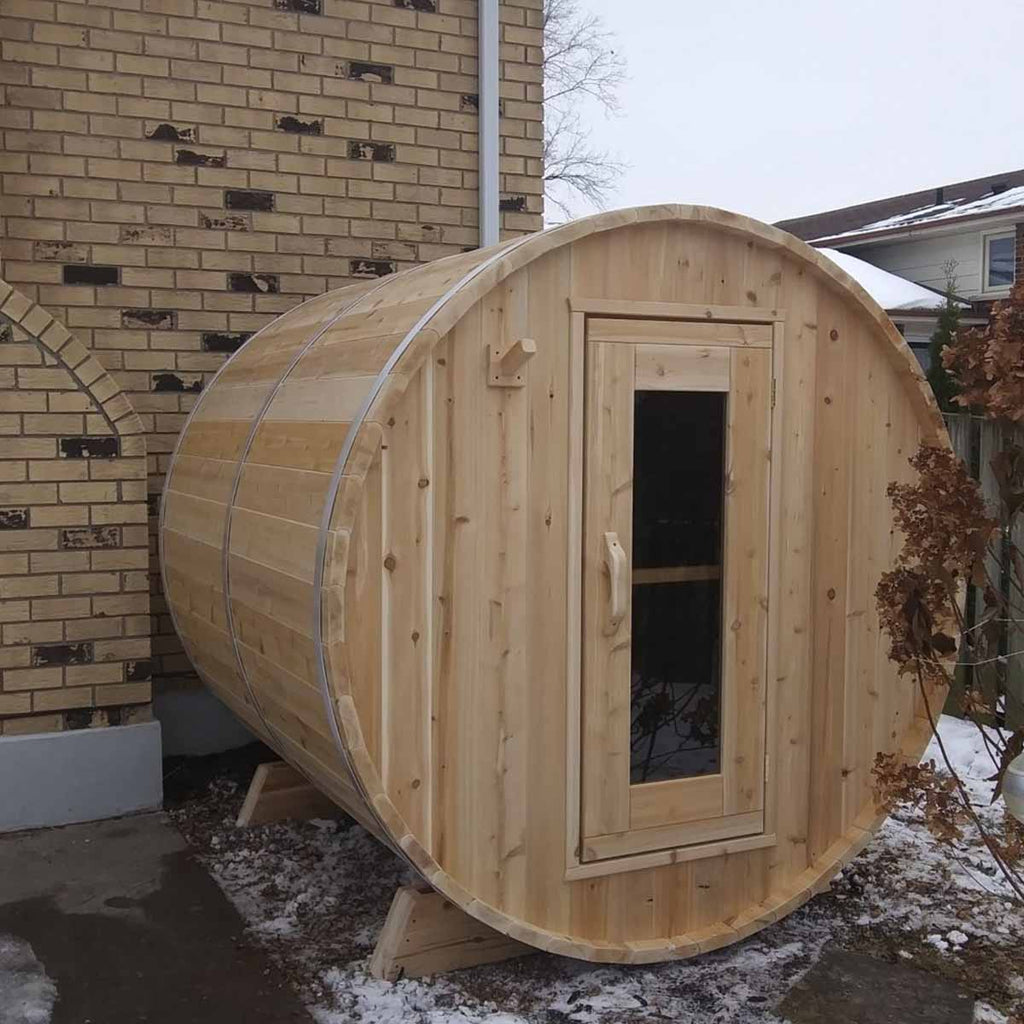 Dundalk CT Harmony 3-4 Person Barrel Sauna | CTC22W - Image 5