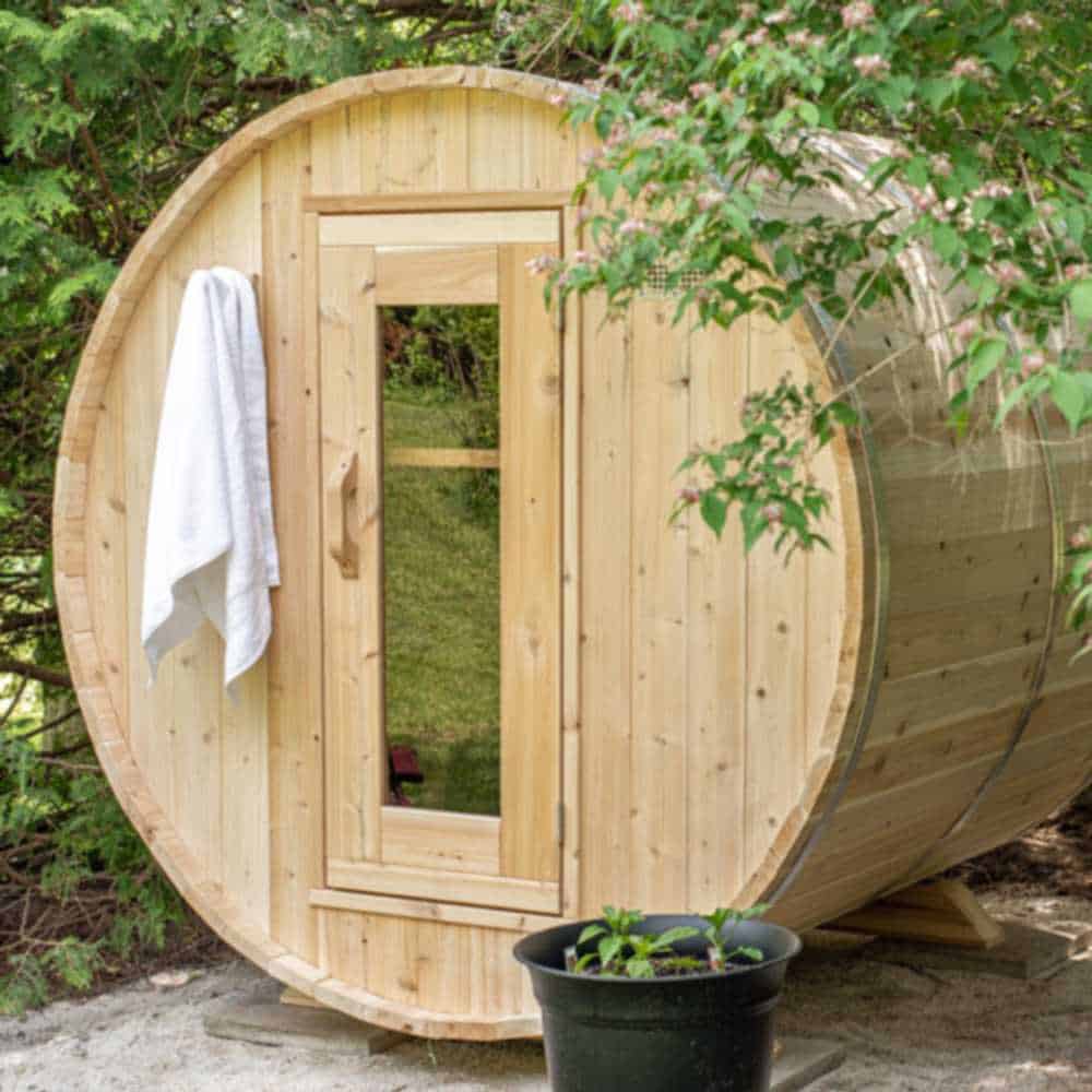 Dundalk CT Harmony 3-4 Person Barrel Sauna | CTC22W - Image 3