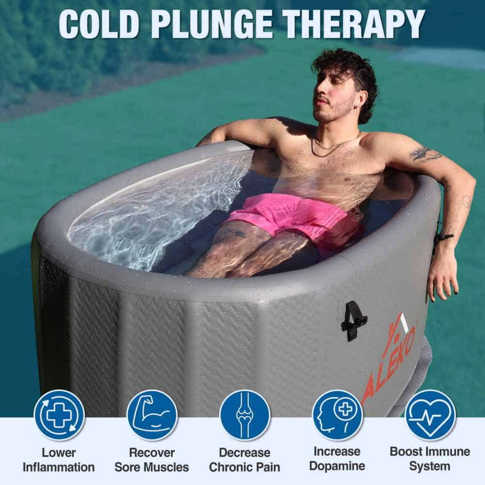 Aleko Ice Bath Cold Plunge Tub - Image 7