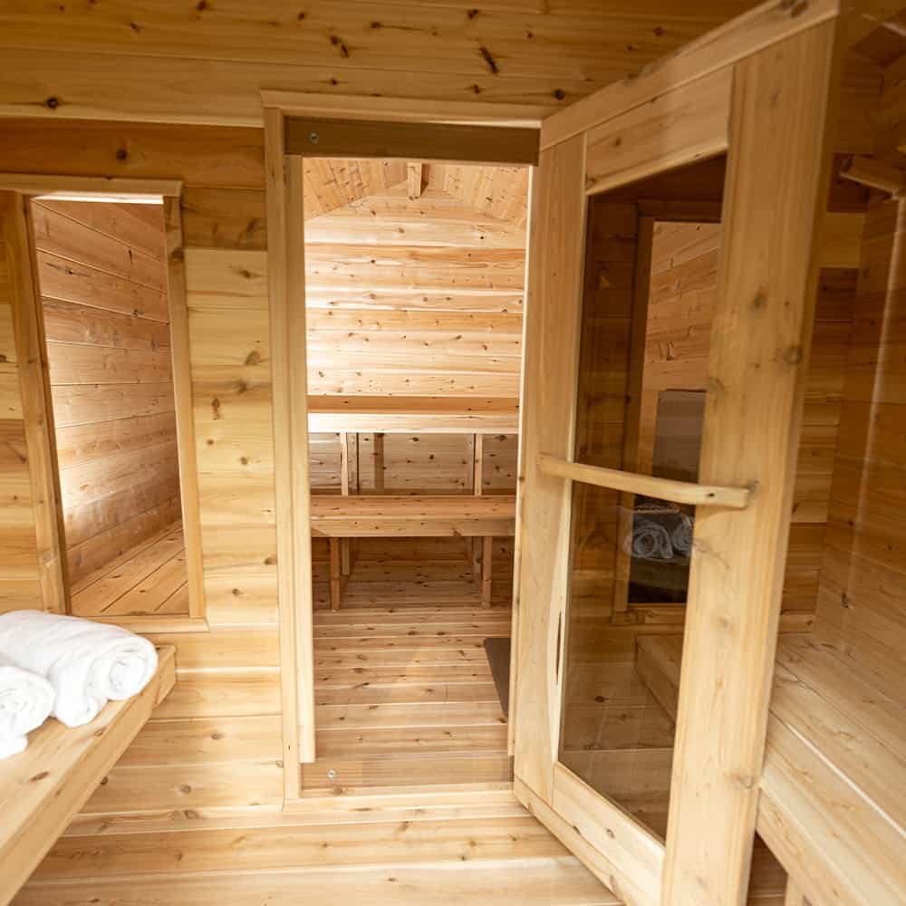 Dundalk CT Georgian Cabin Sauna with Changeroom | CTC88CW - Image 6