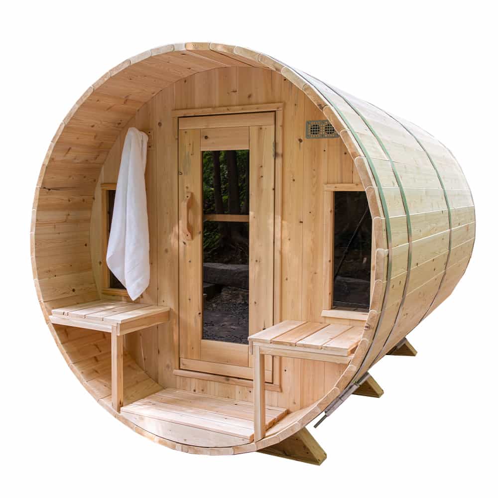 Dundalk CT Tranquility 2-6 Person Barrel Sauna | CTC2345W