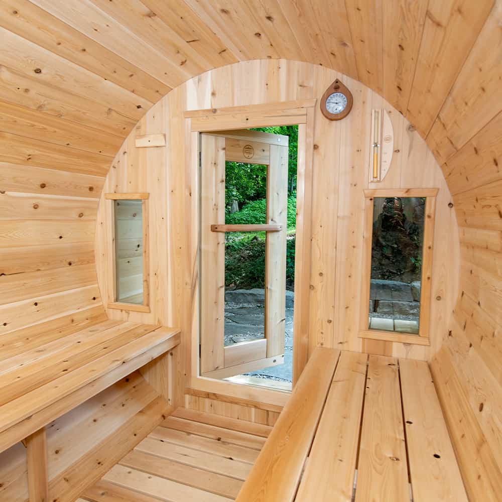 Dundalk CT Tranquility 2-6 Person Barrel Sauna | CTC2345W - Image 9