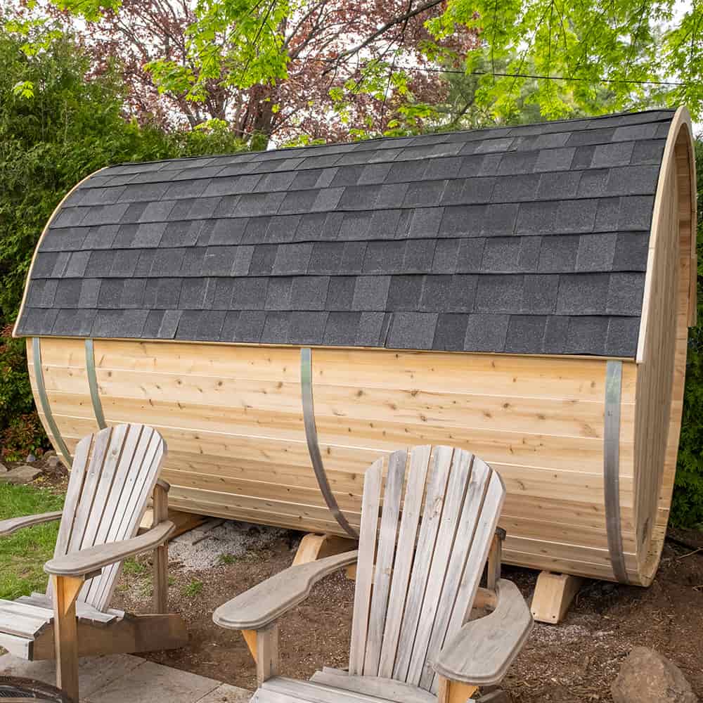 Dundalk CT Tranquility 2-6 Person Barrel Sauna | CTC2345W - Image 4