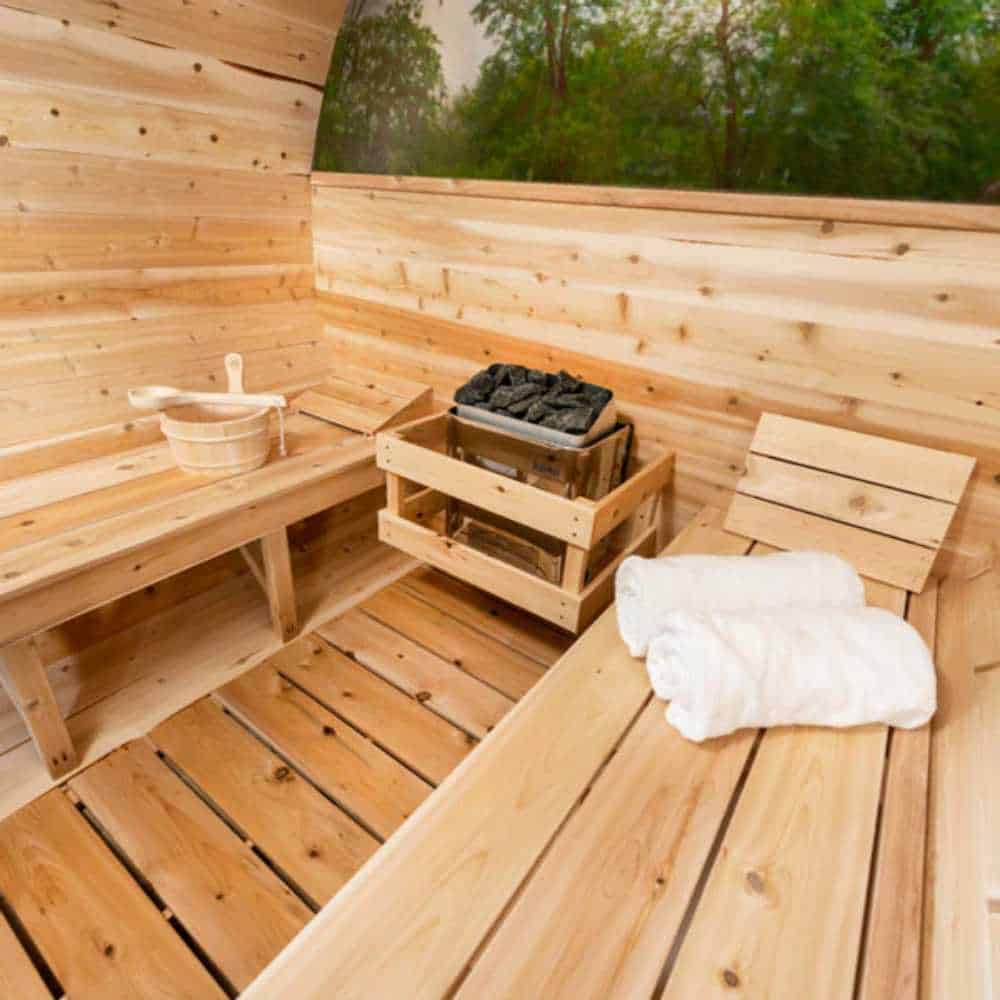 Dundalk Tranquility MP 4-6 Person Barrel Sauna | CTC2345MP - Image 4