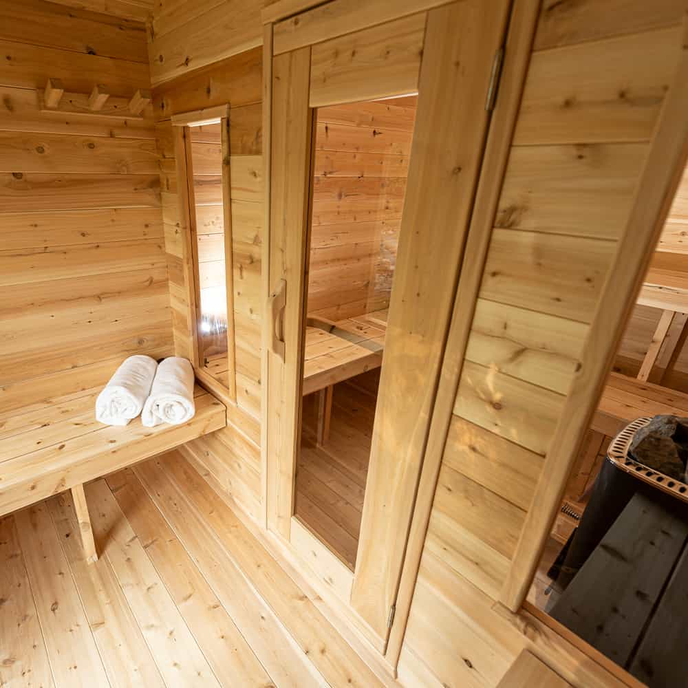 Dundalk CT Georgian Cabin Sauna with Changeroom | CTC88CW - Image 8