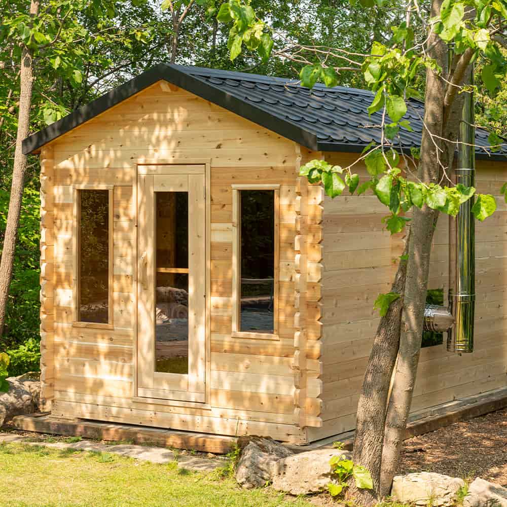 Dundalk CT Georgian Cabin Sauna with Changeroom | CTC88CW - Image 2