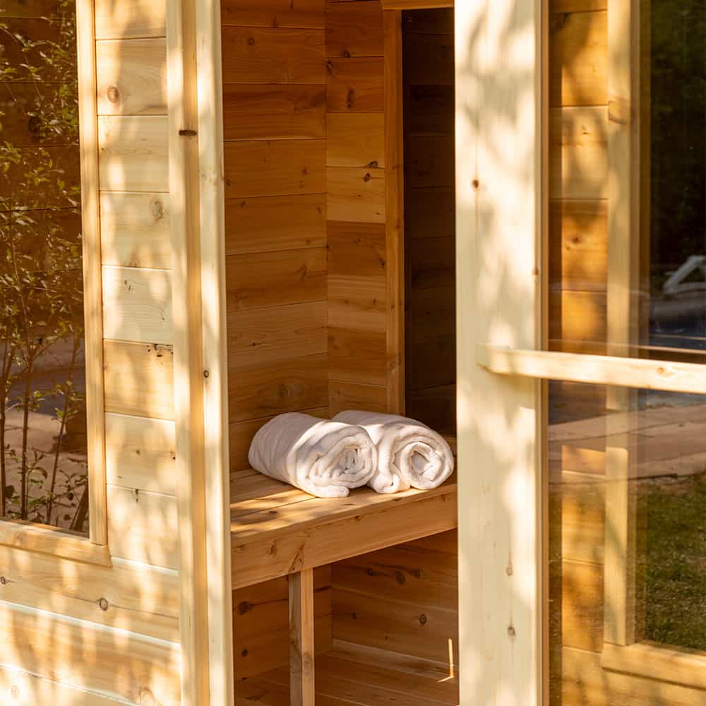 Dundalk CT Georgian Cabin Sauna with Changeroom | CTC88CW - Image 9