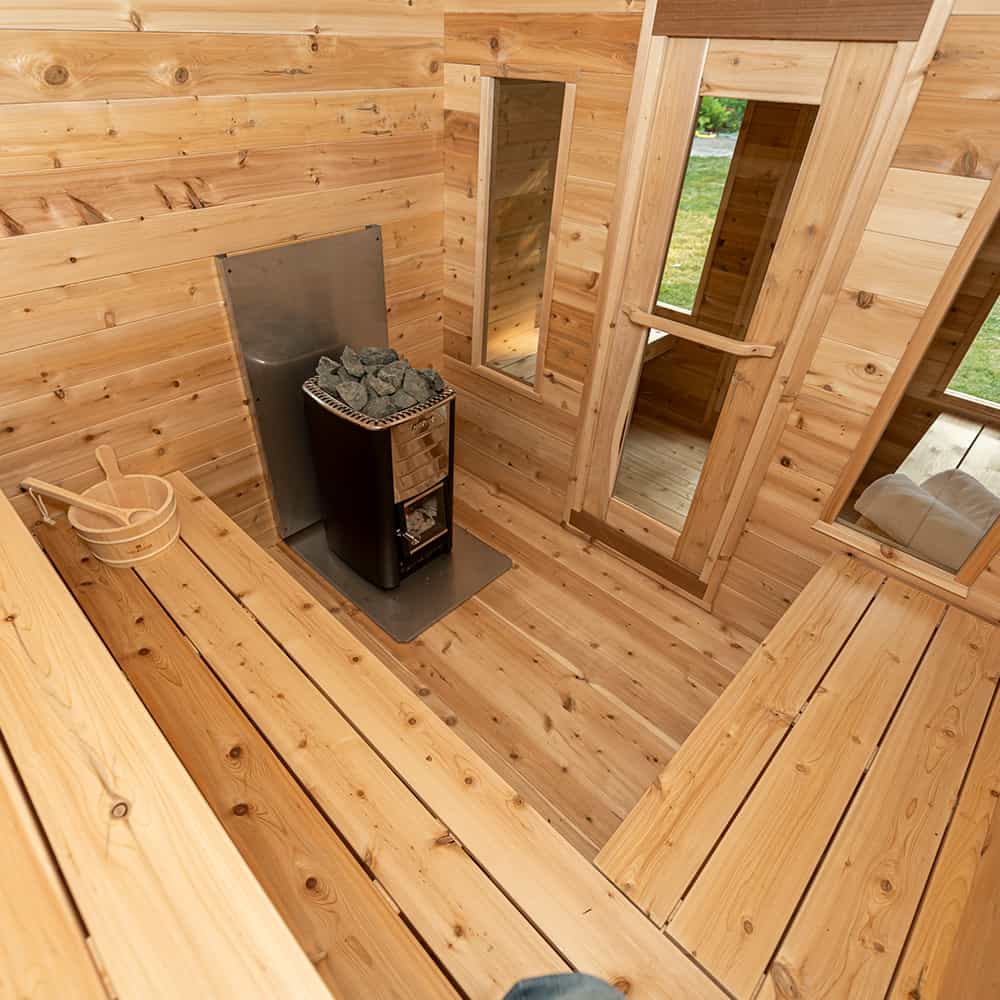 Dundalk CT Georgian Cabin Sauna with Changeroom | CTC88CW - Image 7