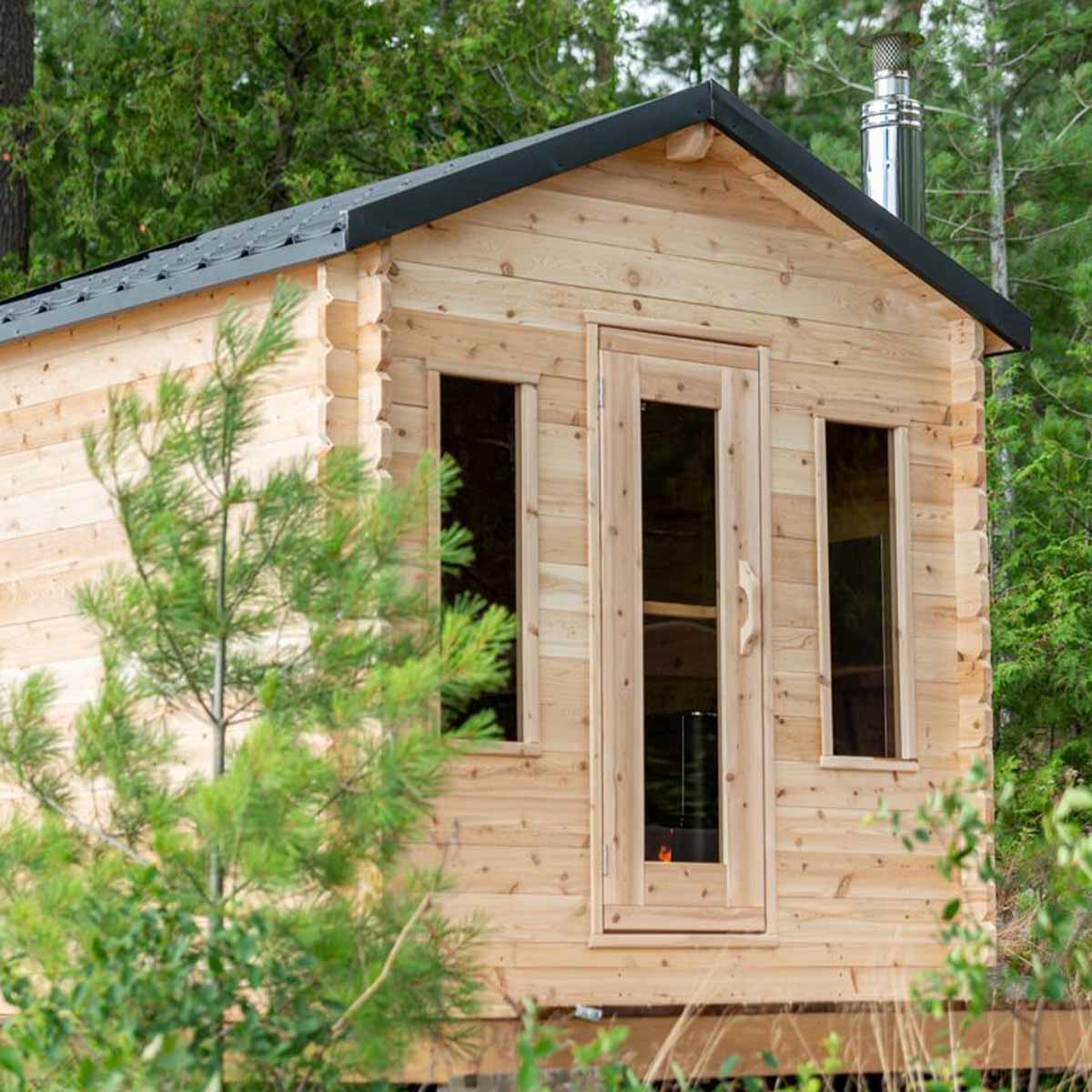 Dundalk CT 4-6 Person Georgian Cabin Sauna | CTC88W - Image 11