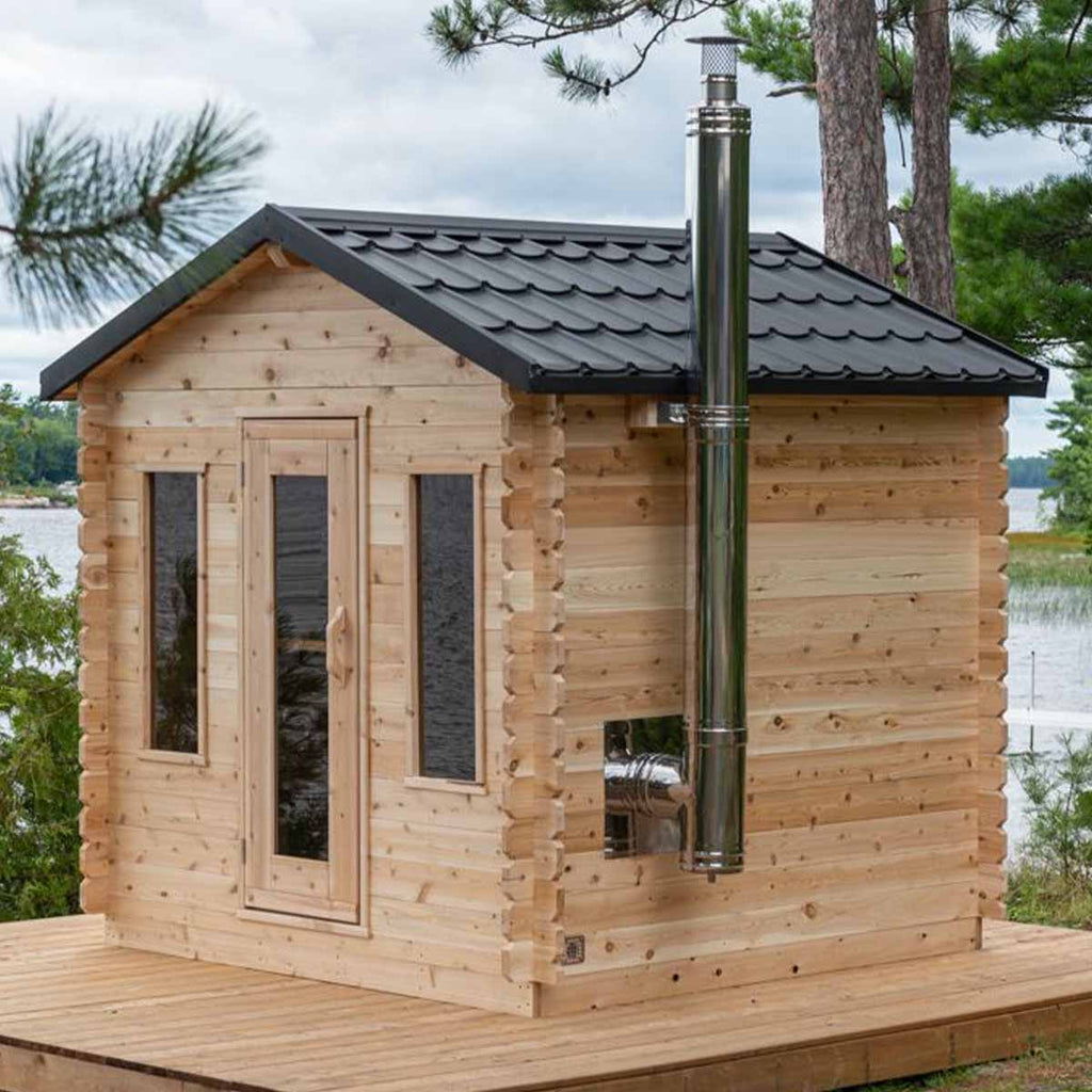 Dundalk CT 4-6 Person Georgian Cabin Sauna | CTC88W - Image 2