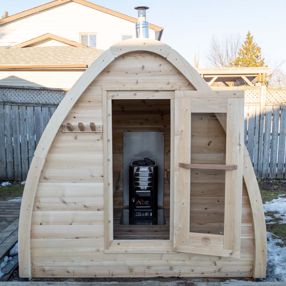 Dundalk CT MiniPOD 2-4 Person Cedar Sauna | CTC77MW - Image 2