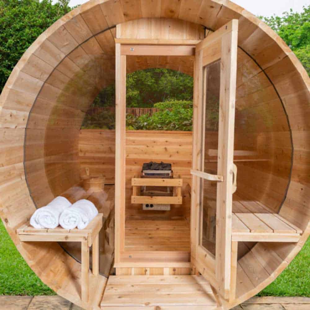 Dundalk Tranquility MP 4-6 Person Barrel Sauna | CTC2345MP - Image 2