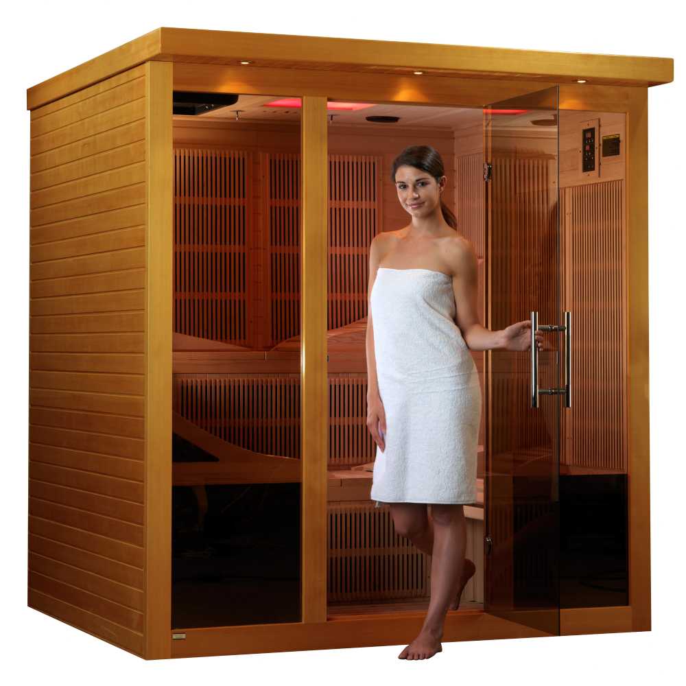 Dynamic Monaco 4-6 Person Ultra Low EMF FAR Infrared Sauna