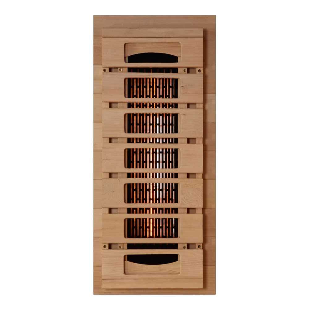 Golden Designs 3-4 Person Full Spectrum PureTech™ Near Zero EMF FAR Infrared Sauna with Himalayan Salt Bar - Image 10