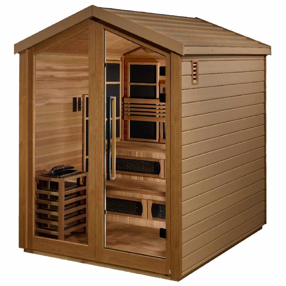 Golden Designs Kaskinen 5-6 Person Hybrid Sauna - Image 4