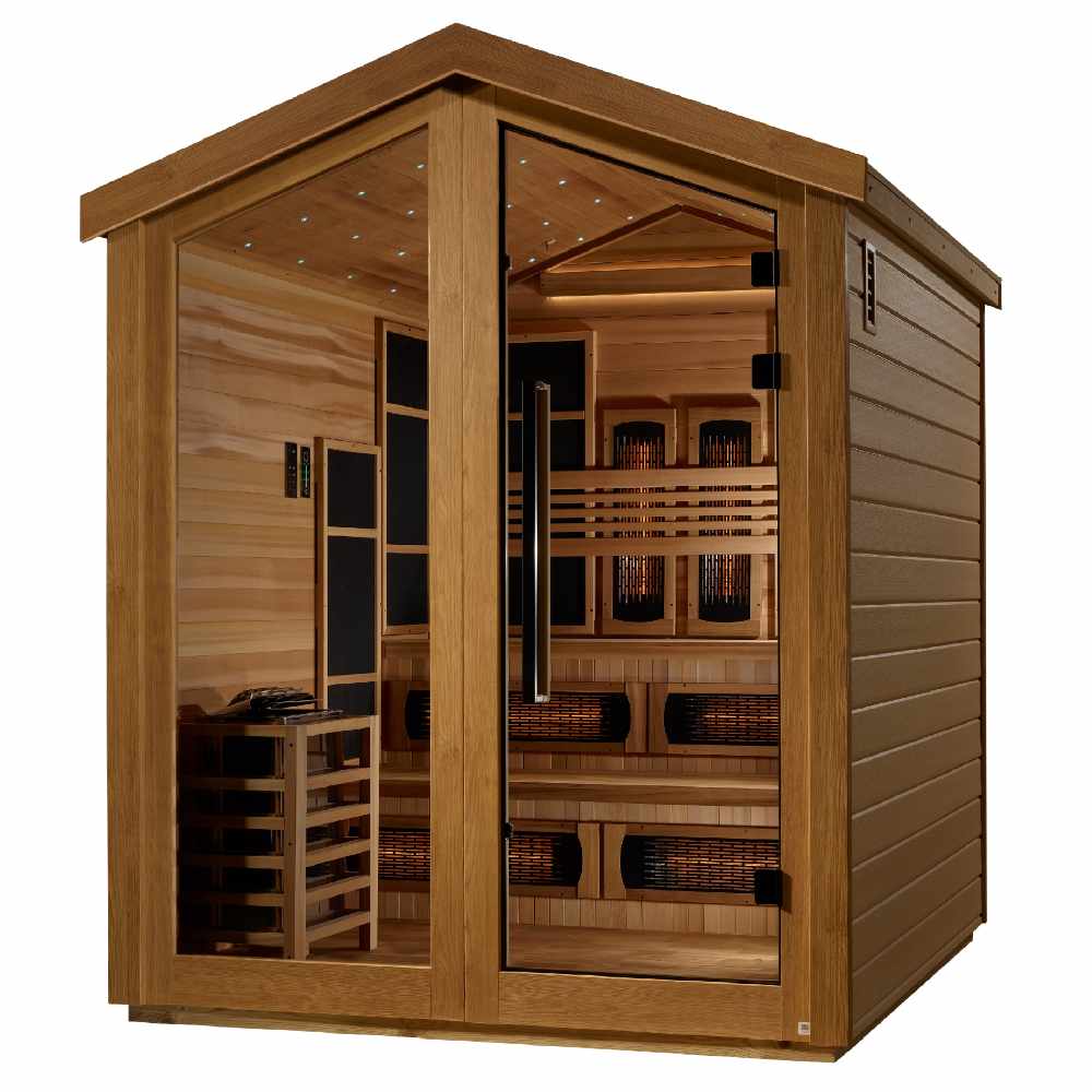 Golden Designs Kaskinen 5-6 Person Hybrid Sauna - Image 3