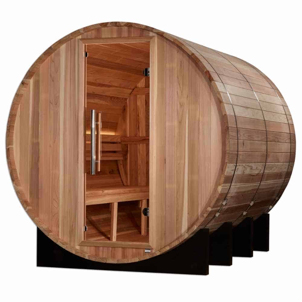Golden Designs Klosters 5-6 Person Traditional Barrel Sauna - Image 2