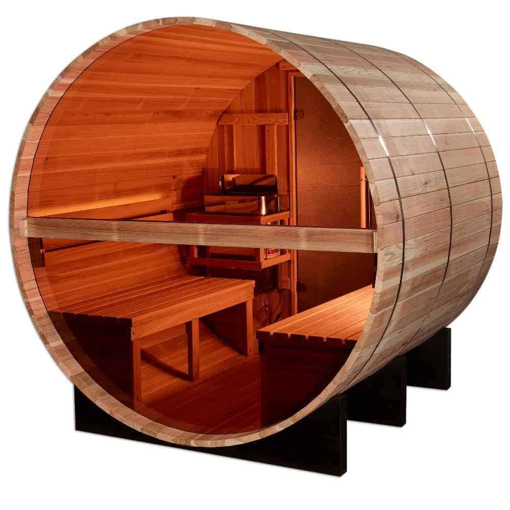 Golden Designs Zurich 3-4 Person Traditional Barrel Sauna - Image 3