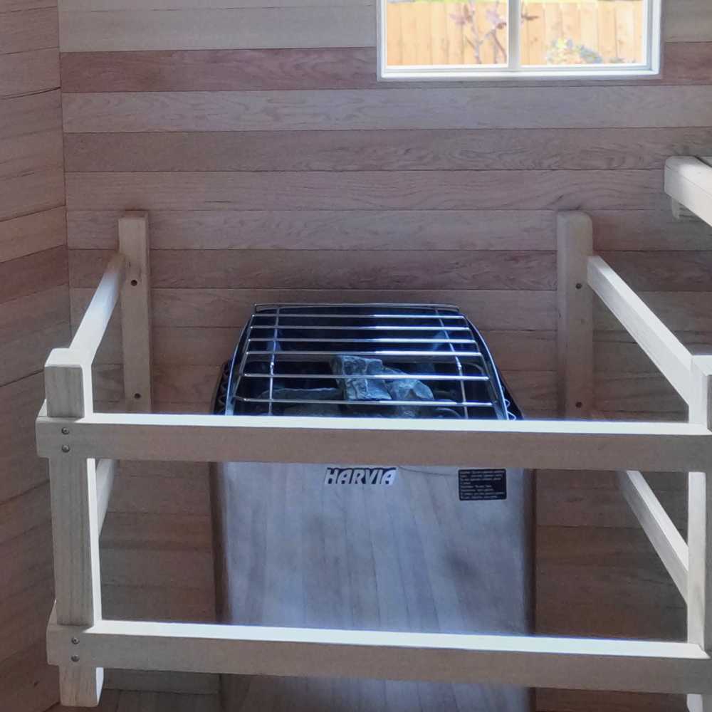 Aleko Red Cedar Wet Dry Outdoor 6-8 Person Sauna - Asphalt Roof (SKD8RCED-AP) - Image 5