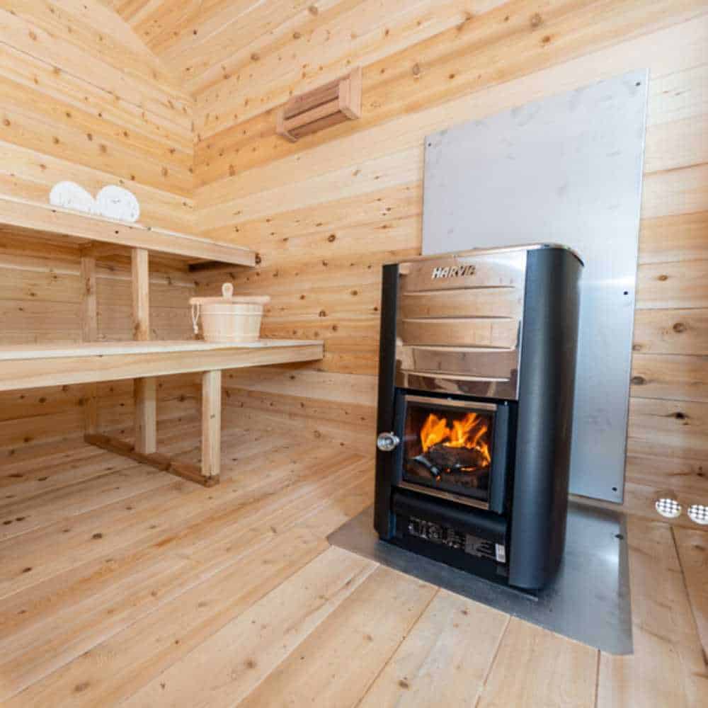 Dundalk CT Georgian Cabin Sauna with Porch | CTC88PW - Image 7