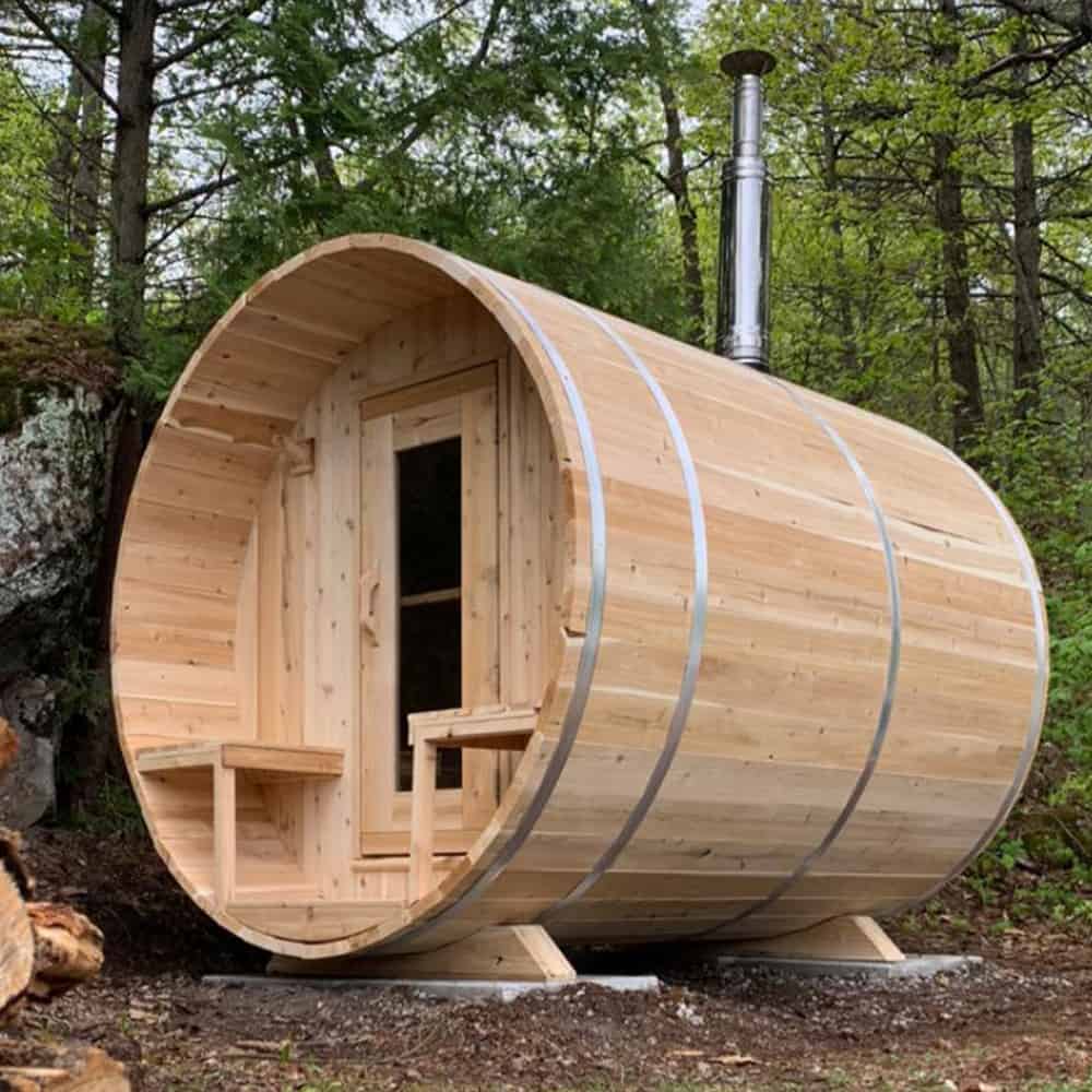 Dundalk CT Serenity Barrel Sauna | CTC2245W - Image 2