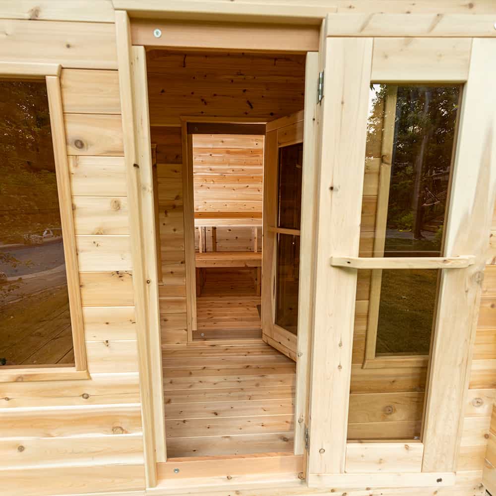 Dundalk CT Georgian Cabin Sauna with Changeroom | CTC88CW - Image 3