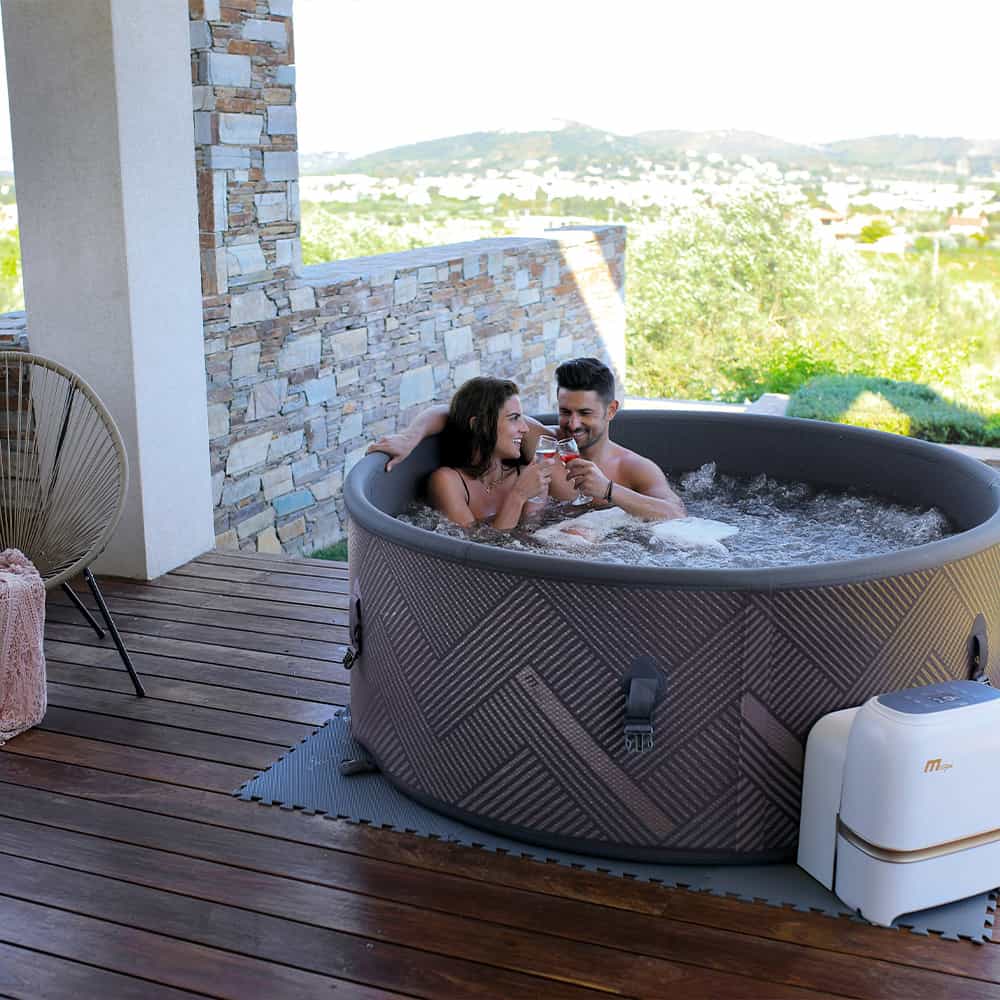 MSpa Frame Mono Round 6 Person Inflatable Hot Tub - Image 4