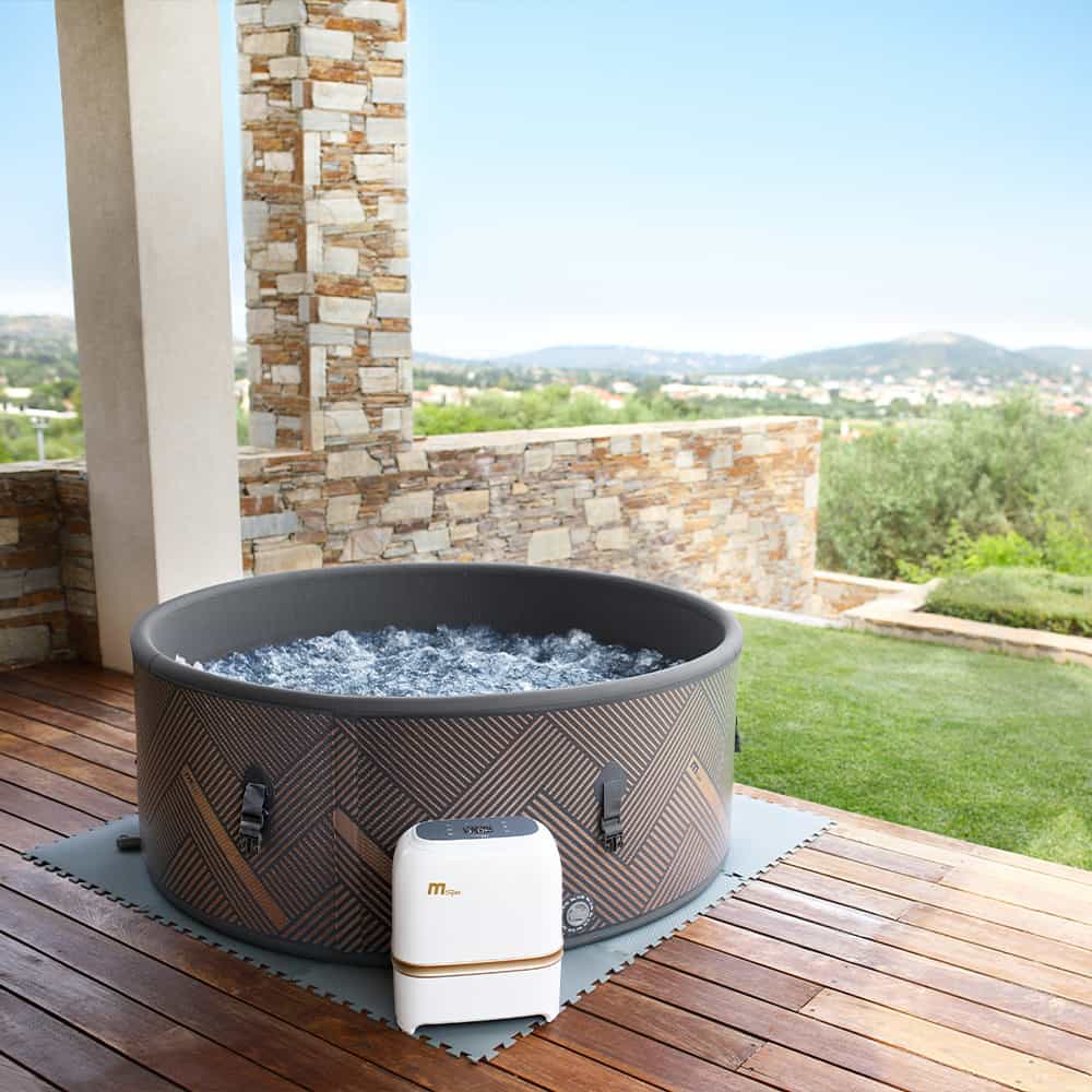 MSpa Frame Mono Round 6 Person Inflatable Hot Tub - Image 3