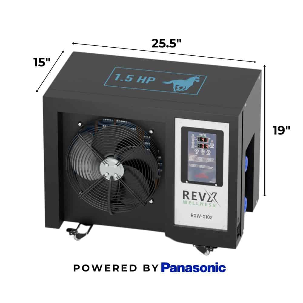RevX Wellness 1.5 HP Water Chiller Bundle - Image 3