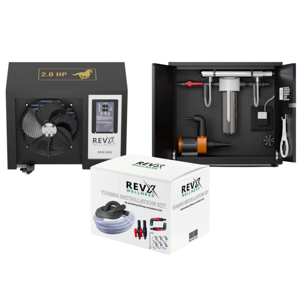 RevX Wellness 2 HP Water Chiller Bundle