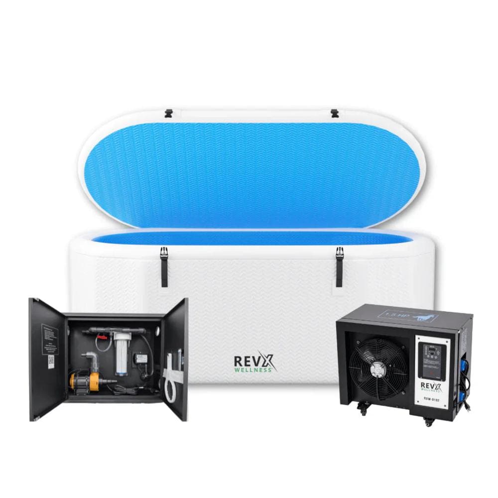 RevX Wellness Deluxe Plunge Bundle With 1.5 HP Chiller