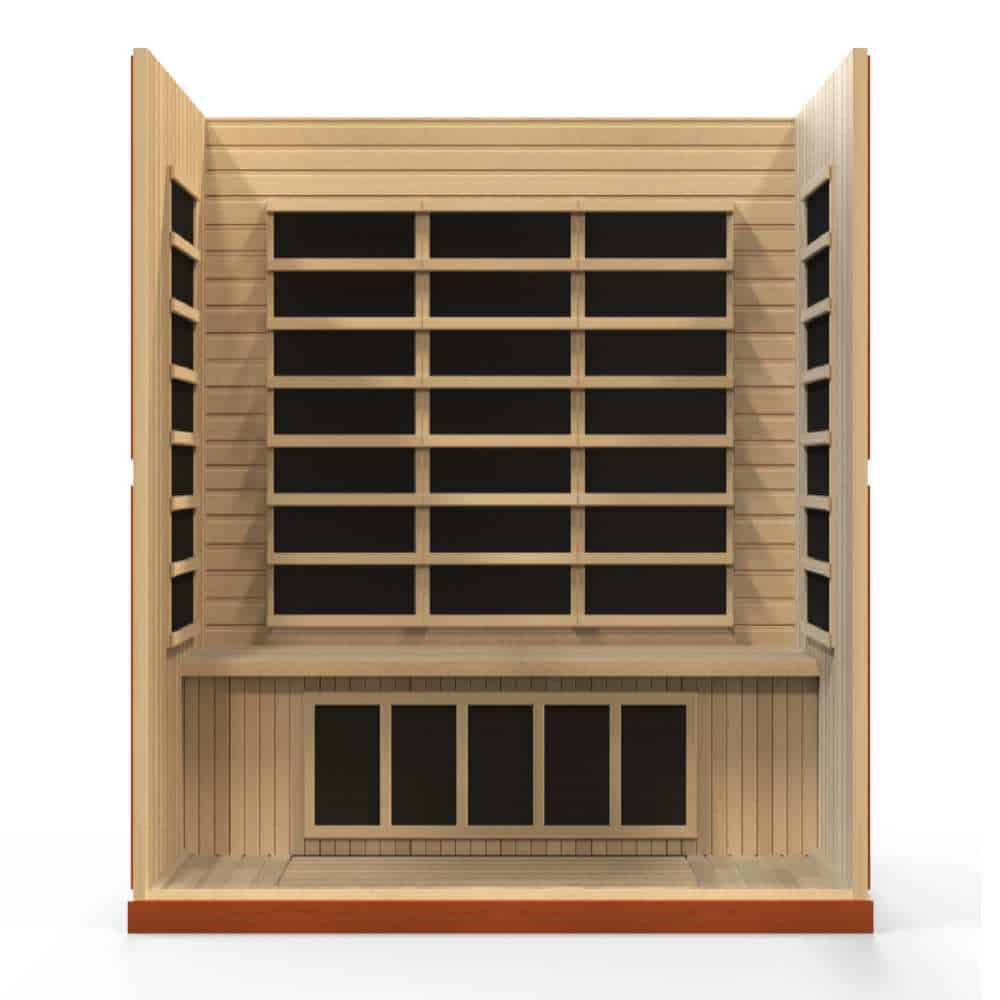 Dynamic Bergamo 2-4 Person Low EMF FAR Infrared Sauna - Image 4