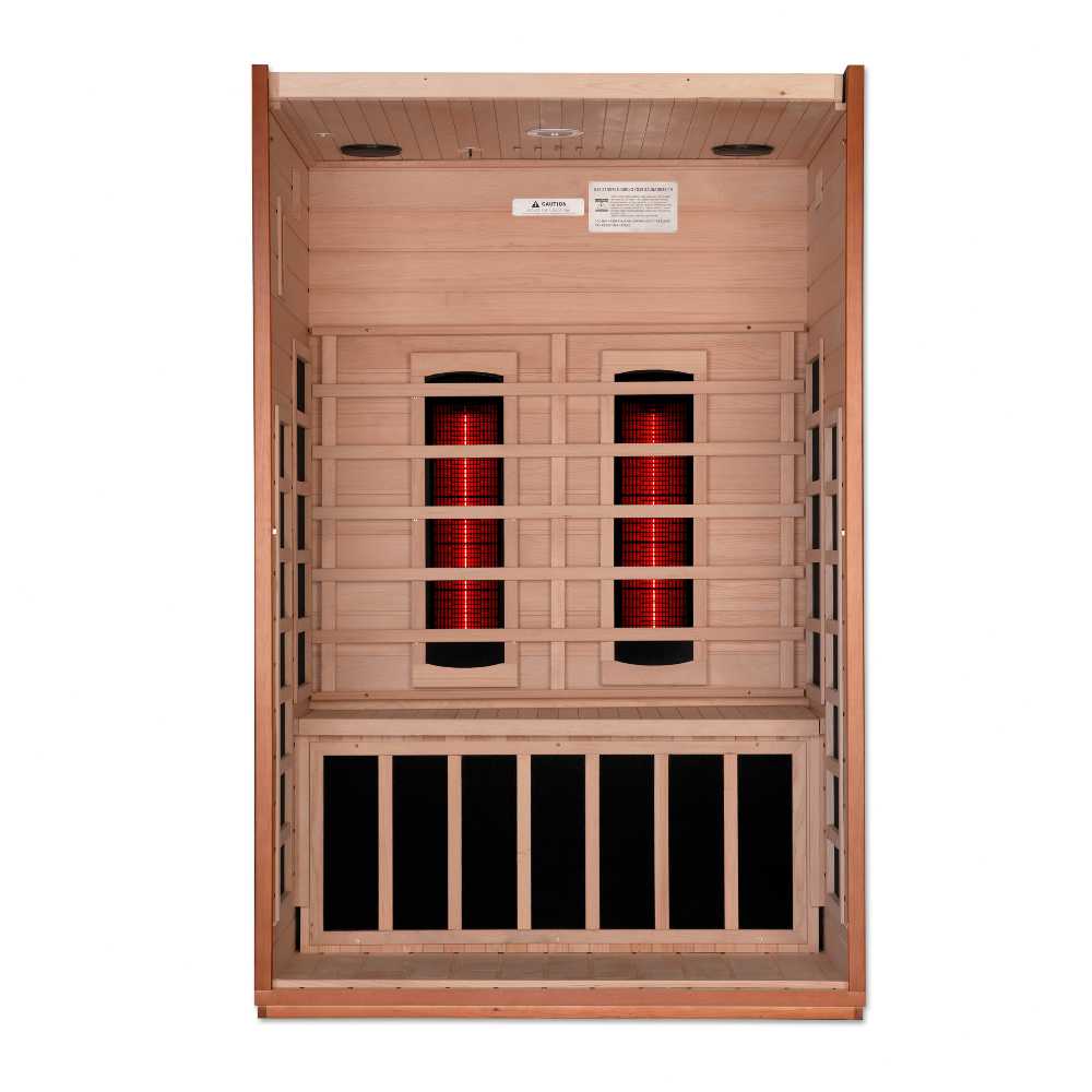Dynamic Cardoba 1-2 Person Full Spectrum Near Zero EMF FAR Infrared Sauna - Image 4