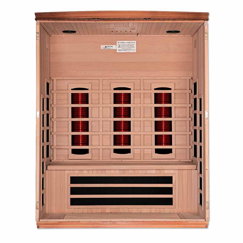 Dynamic Lugano 2-3 Person Full Spectrum Near Zero EMF FAR Infrared Sauna - Image 4